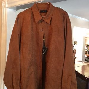 Stacy Adam NWT suede  brown button down